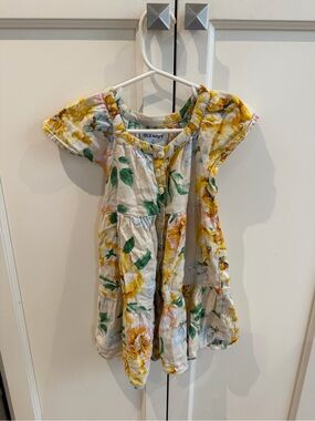 Old Navy 3t Girls' Yellow Floral Tiered Dress